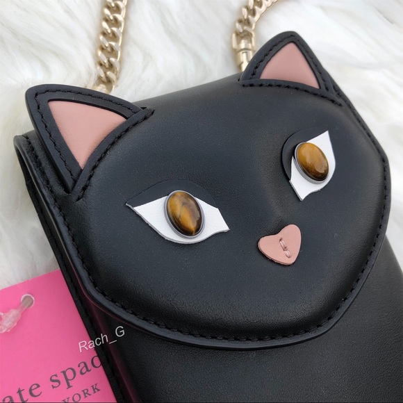 Kate Spade Meow Cat North South Phone Crossbody - Picture 3 of 8